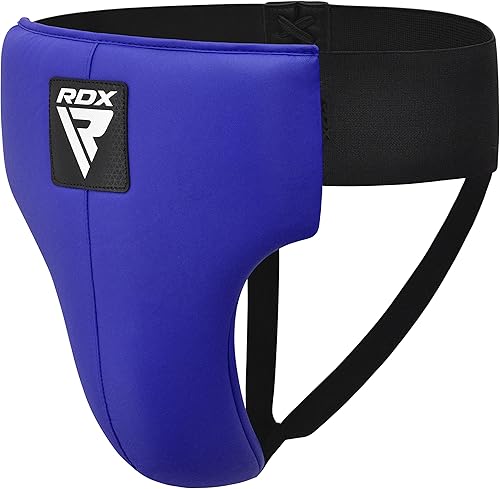 Miniatura 25 de RDX Protector de ingle para boxeo, Muay Thai, Kickboxing y entrenamiento de MMA, equipo de cuero Maya Hide Abdo para artes marciales, protector Rojo