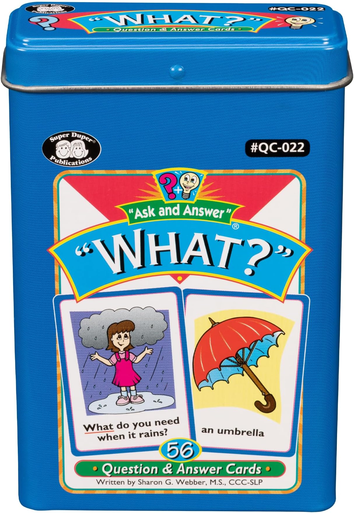 Super Duper Publications | Ask and Answer® What Questions Flash Card Deck | Educational Learning Resource for Children