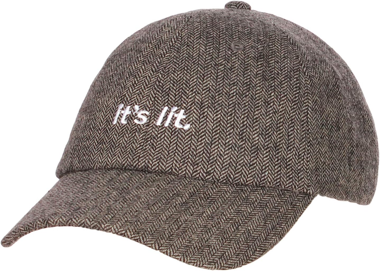 Embroidery Classic Cotton Baseball Dad Hat Cap Various Design - It is Lit Black