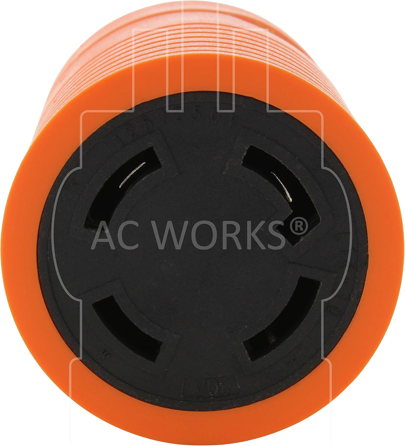 AC WORKS [ADL630L1430] Locking Adapter L6-30P 30Amp 250Volt Locking Plug to 4-Prong 30Amp L14-30R Adapter