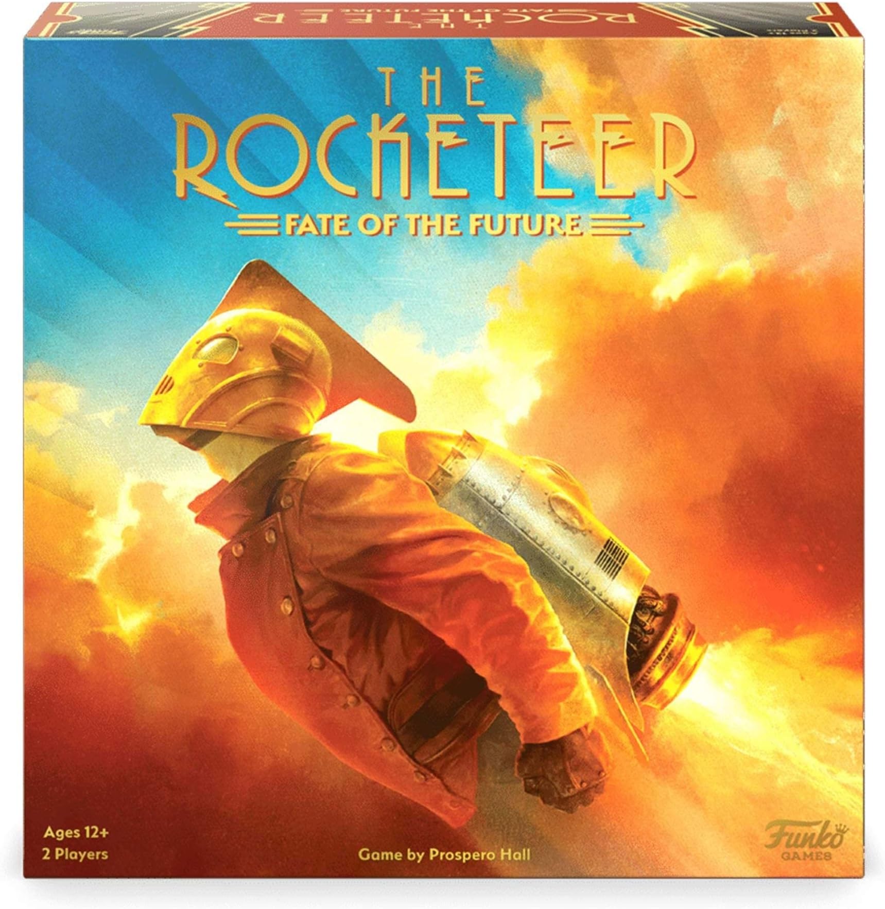 Funko The Rocketeer: Fate of the Future Action Packed Strategy Board Game For 2 Players Ideal For Ages 12 And Up - Includes 7 Sculpted Miniatures Of The Rocketeer