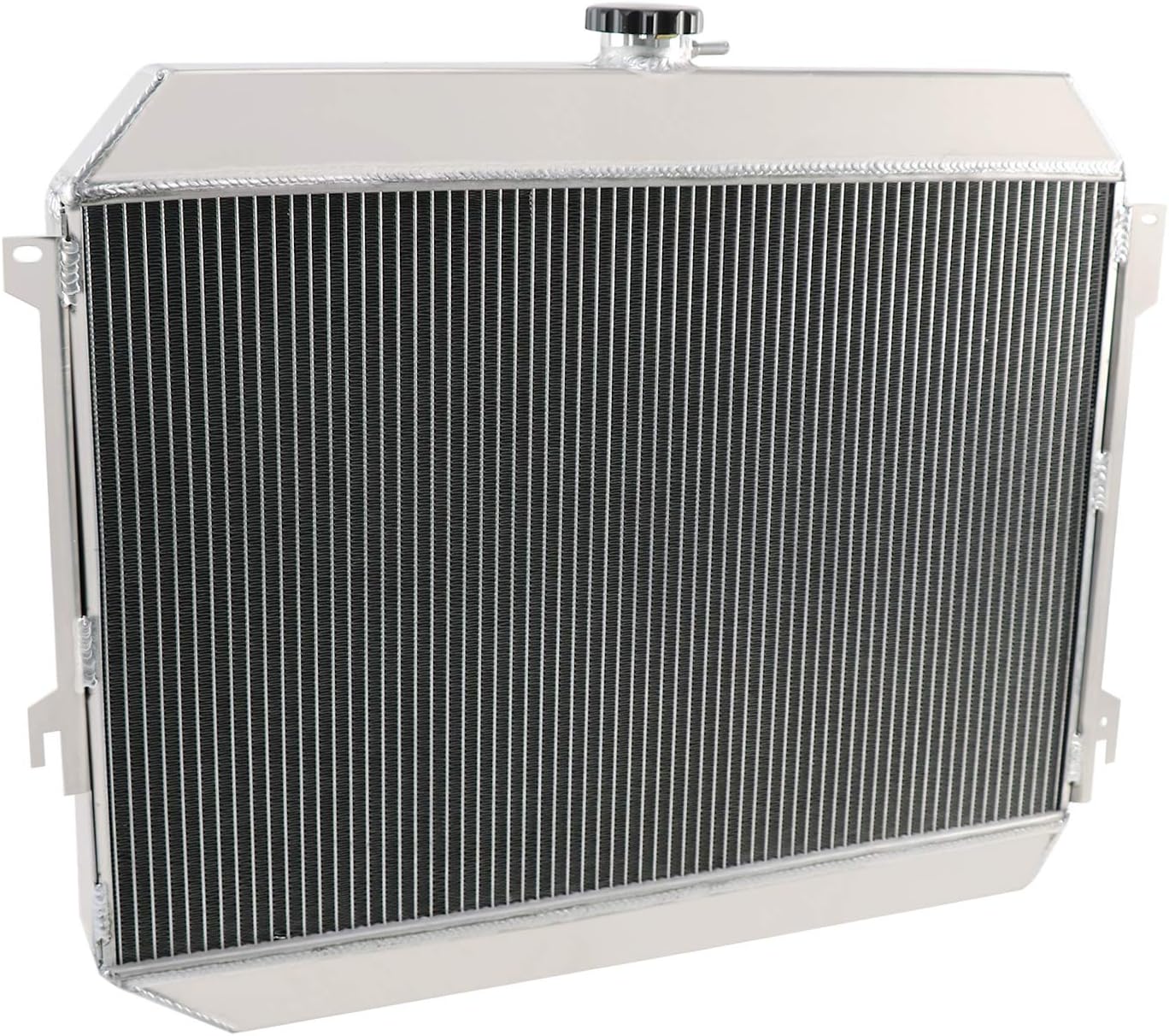 26"W Core 4 Row Alumium Radiator Compatible for 1968-1973 Dodge Charger Charger Big Block 1969 1970 1971 1972