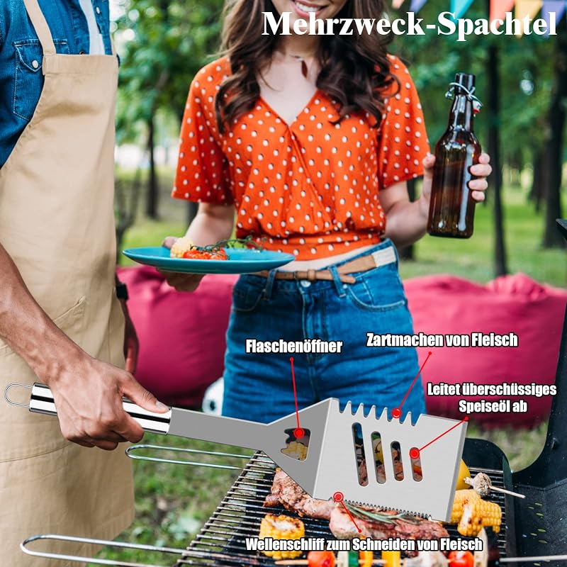 Grilliance 30 részes grillezés szett rozsdamentes acél kiegészítőkkel és táskával