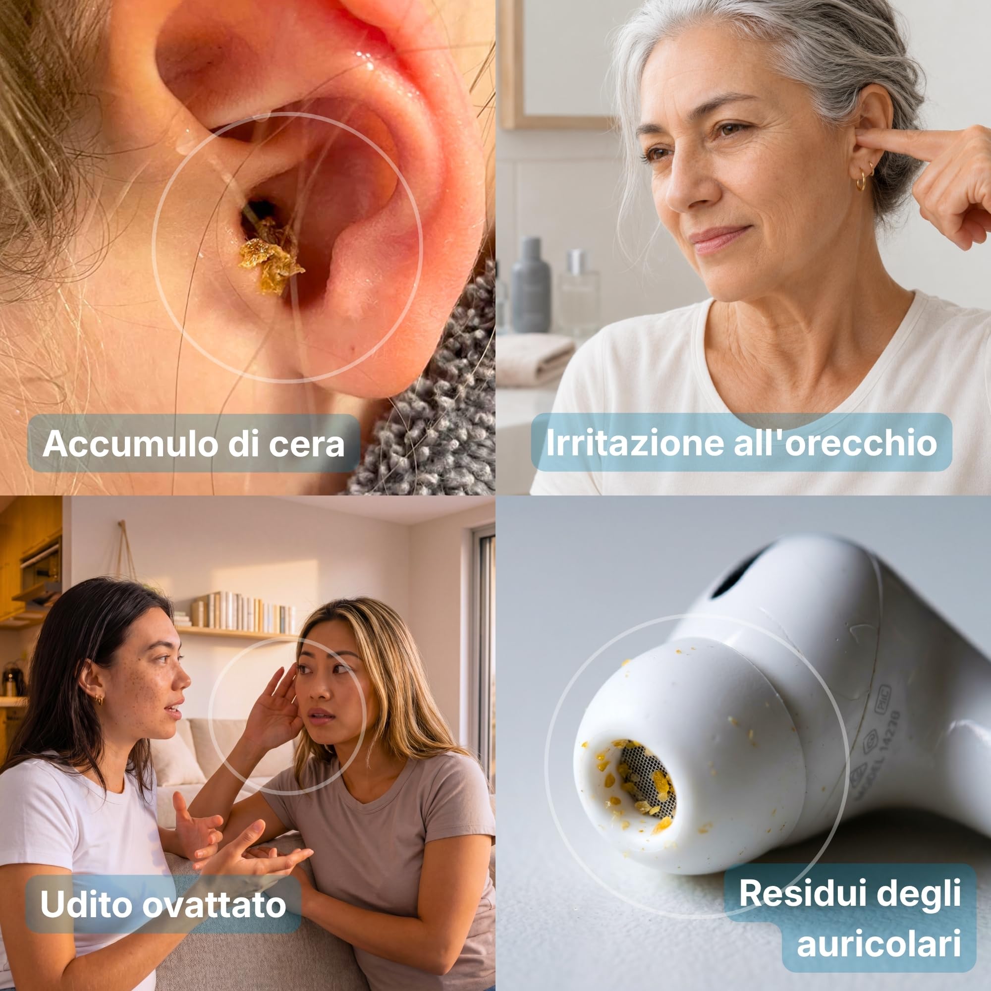 Medi Grade Kit per Pulizia Orecchie 300ml – Apparecchio per Rimozione Tappi Orecchie – Kit Eco-Friendly Cerume Orecchie Pulitore – Migliora Naturalmente l’Udito
