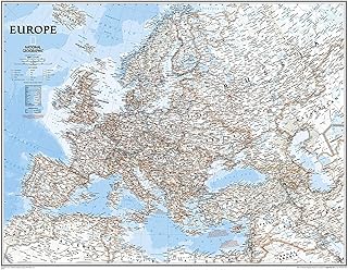 Europa, Classic, politisch, Grossformat, laminiert: 1:5419000: Wall Maps Continents (National Geographic Reference Map)
