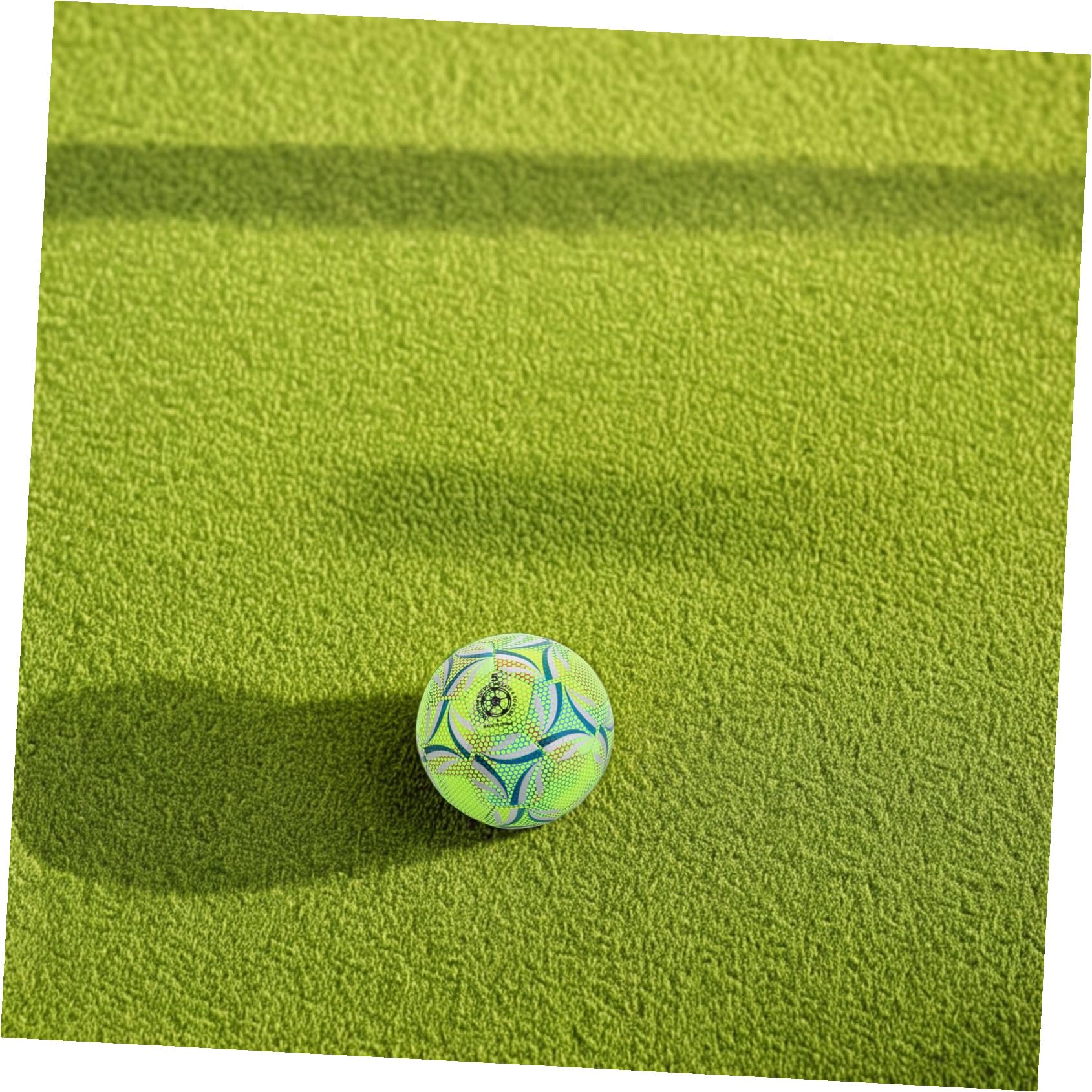 Alasum Balón de Fútbol Iluminado Brillante y Duradero Balón de Fútbol Que Brilla la Oscuridad Equipo de Entrenamiento para Adolescentes y Deportes y Fiestas