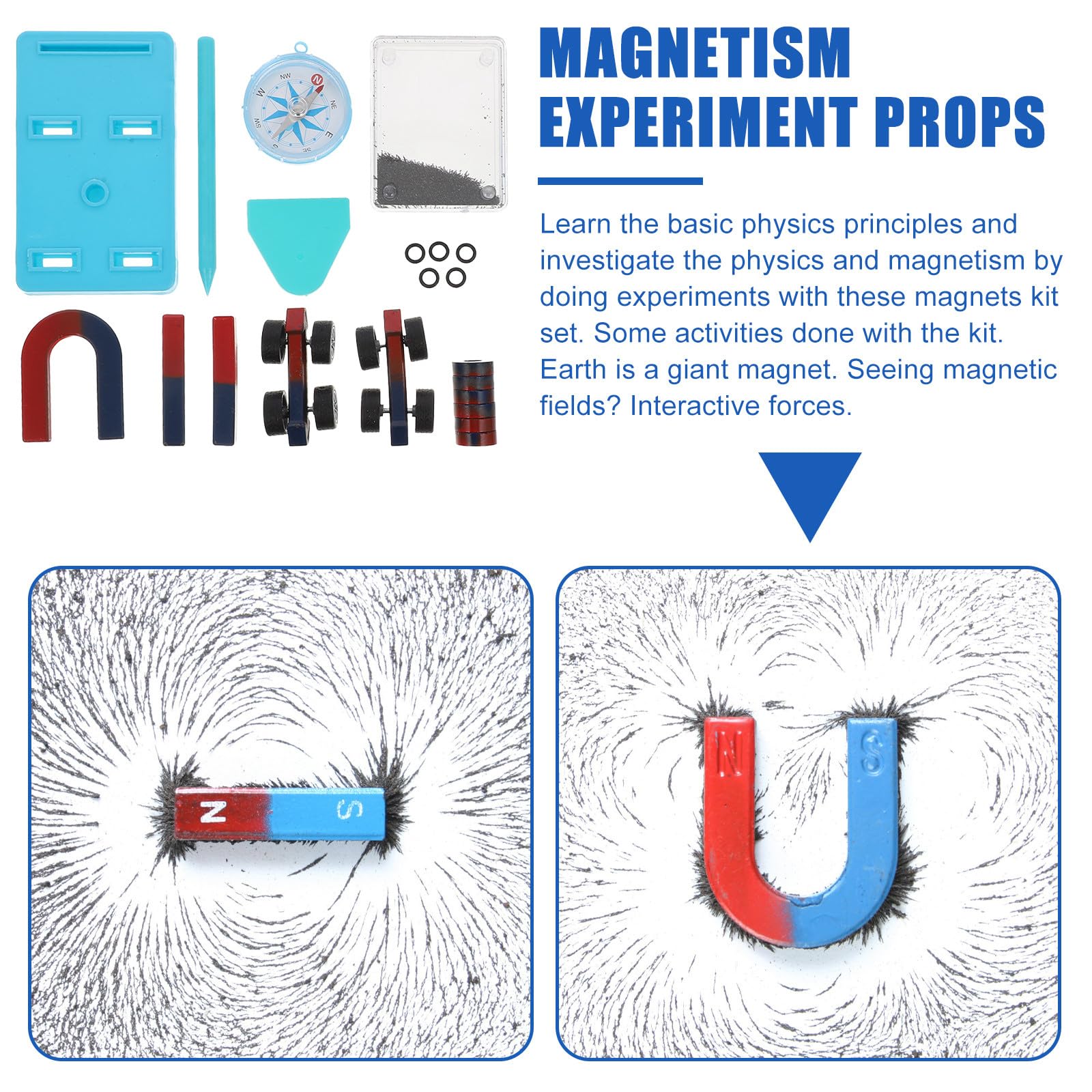 Kit Científico de Magnetismo, 1 Juego de Plástico