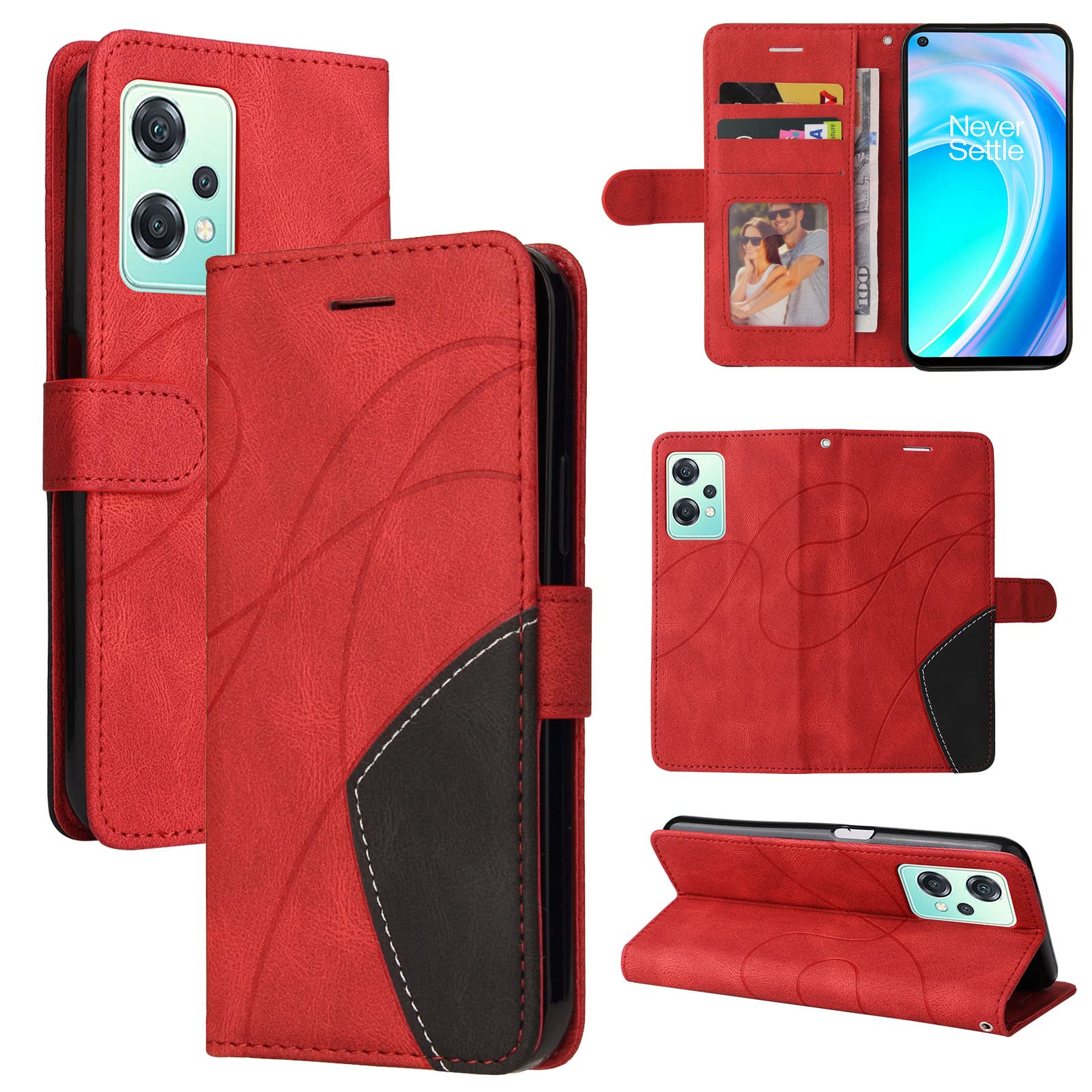 COOKD Cover per OnePlus Nord CE 2 Lite 5G, TPU/PC Dual
