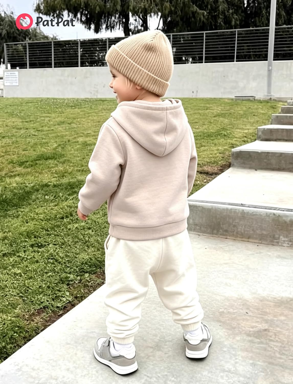 PATPAT Toddler Boy Long Sleeve Hoodie with Kangaroo Pocket Fall Clothes 1-6