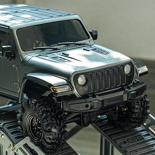 Miniatura 5 de INJORA Carcasa de distancia entre ejes de 6.10 pulgadas de 4.69 oz, kit de cuerpo de tapa dura ABS con parachoques delantero trasero para TRX4M