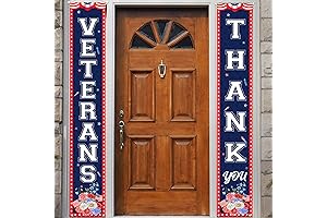 Thank You Veterans Porch Banner: Show Gratitude to Veterans with Our American Flag Decorations