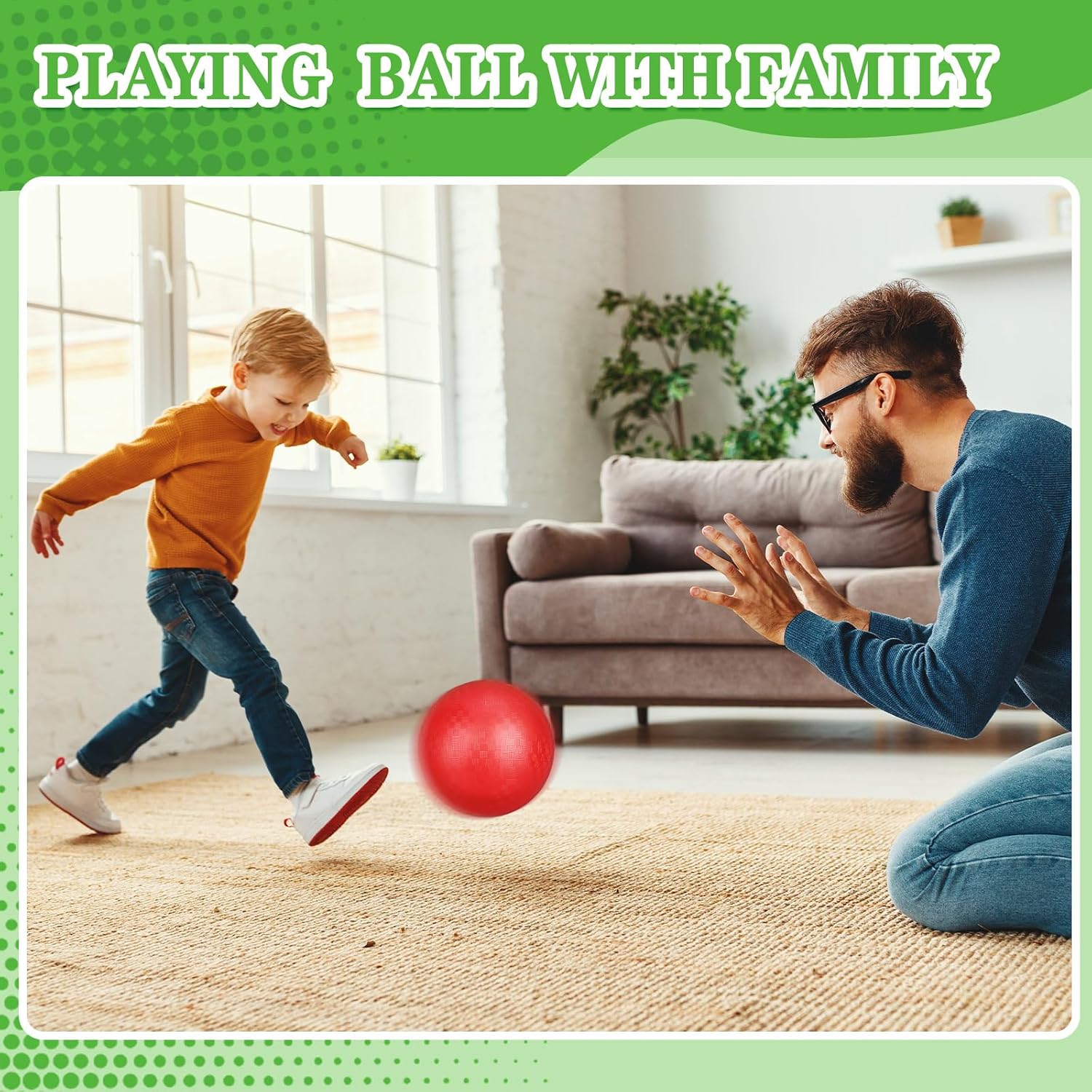 Jerify 40 Pack 8.5 inch Playground Balls Bulk Colorful Inflatable Bouncy Dodgeball Handball Kickball for Kids Adults Ball Games, Gym, Camps, Picnic,Beach, School,Indoor and Outdoor Games