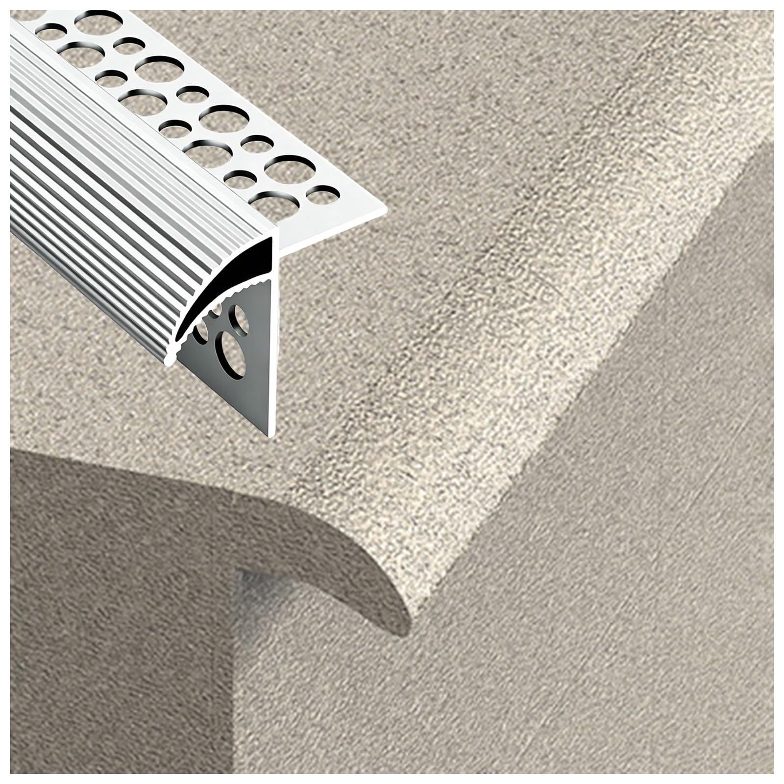 LXLZYXSF Recessed Hidden Drip Edge Flashing for Window Sills Roof Eaves, Aluminum Paintable Trim Rain Diverter, Modern Architectural Exterior Design DIY(W 14mm(9/16"),L 230cm/90.6")