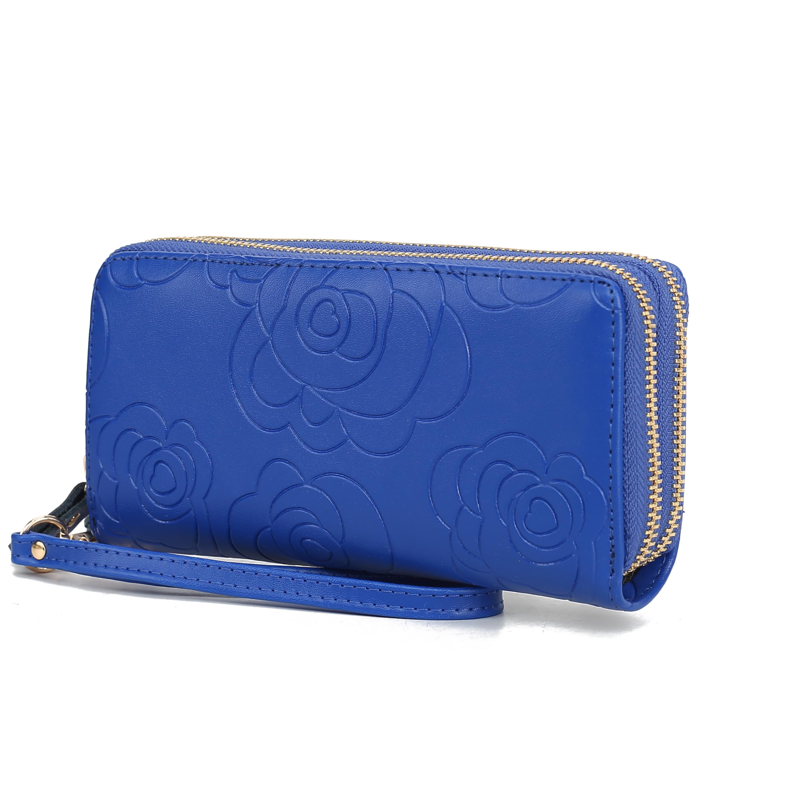 MKF Collection Wristlet Wallet for Women, Small Credit Card Holder with Zipper Coin Pocket Wallet Purse Handbag By Mia K