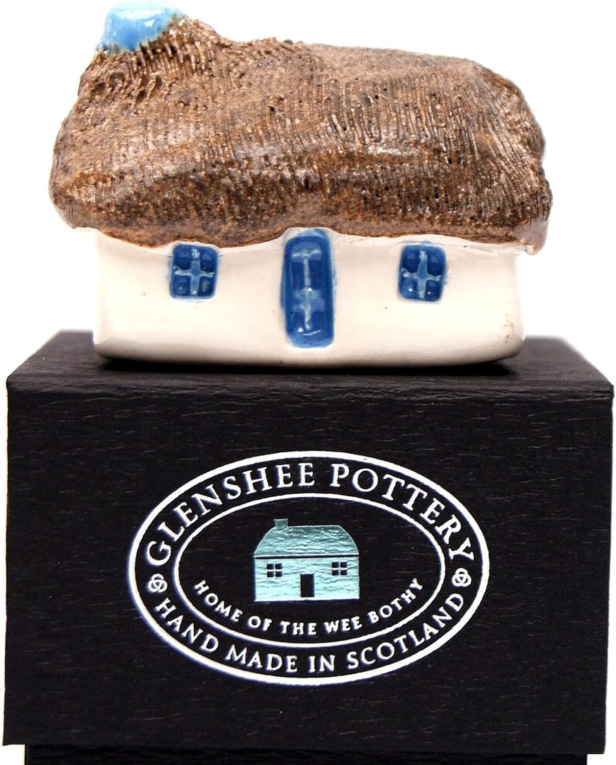 Handcrafted Ceramic House Tin Bothy Rustic Homedecor Gift Scoltand (Heather Thatch)