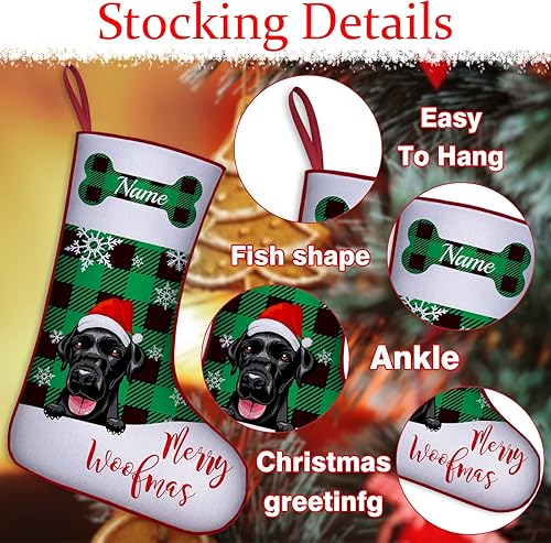 Miniatura 3 de Westpearl Calcetines de Navidad personalizados para perros y gatos 42 patrones de perros de mascotas calcetines de Navidad personalizados con