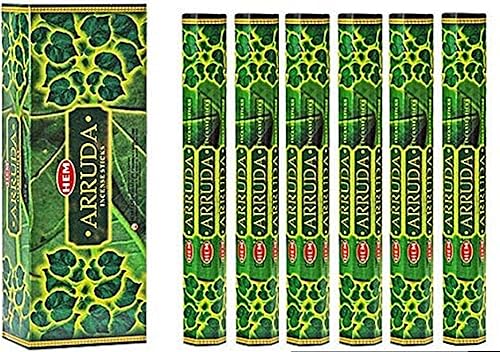 Miniatura 1 de Hem Arruda Varitas de incienso (120 varillas, 6 cajas en el interior) – 9 pulgadas de largo, 0.71 oz por caja – Ambiente calmante y armonioso |