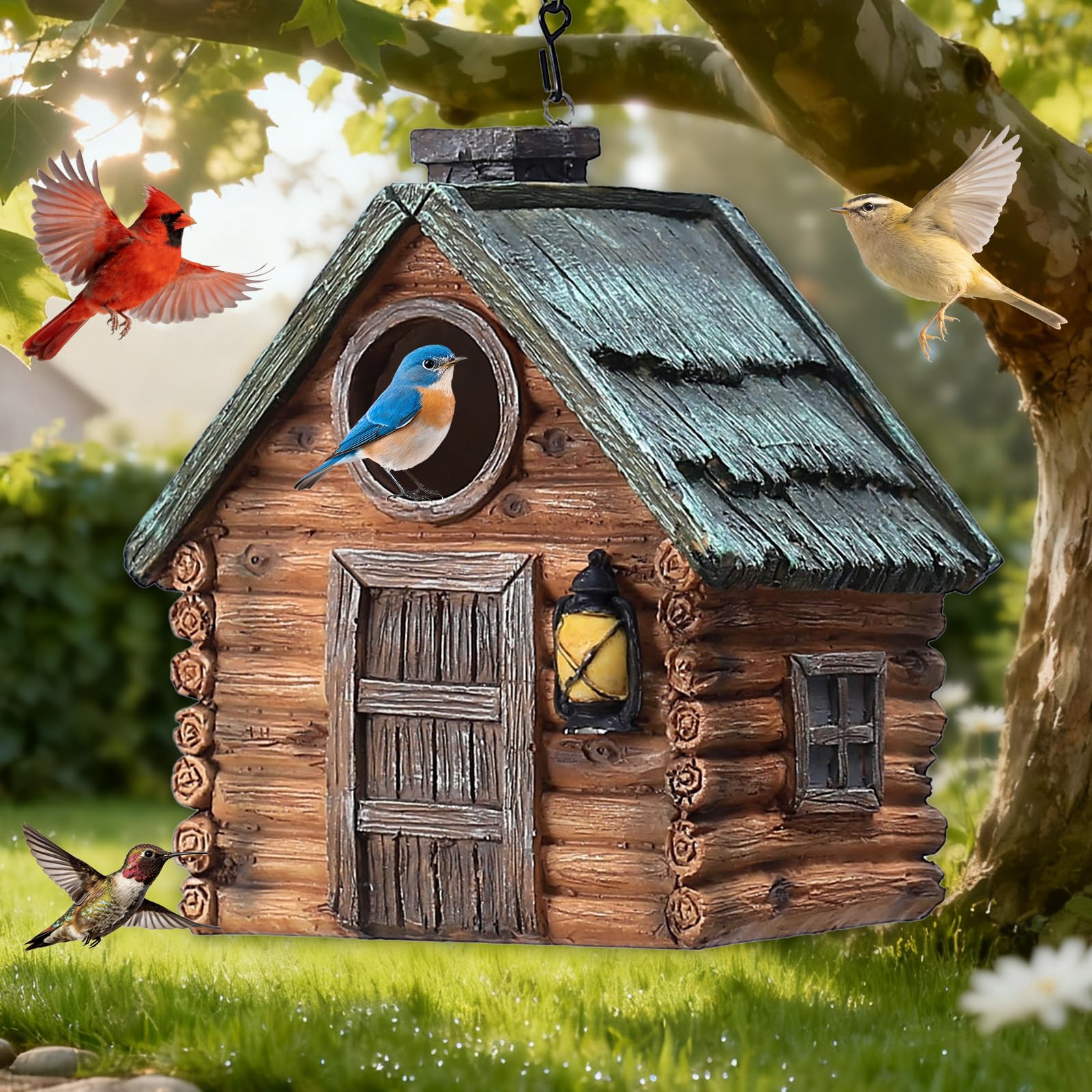 MINWOLF Resin Bird House