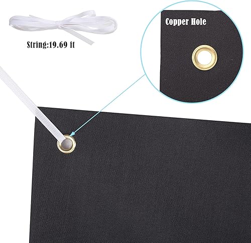 Miniatura 3 de Cartel grande de 2 pancartas grandes de tela Oxford de poliéster con cuerda para pared interior y exterior, letrero fácil de colgar, letrero de