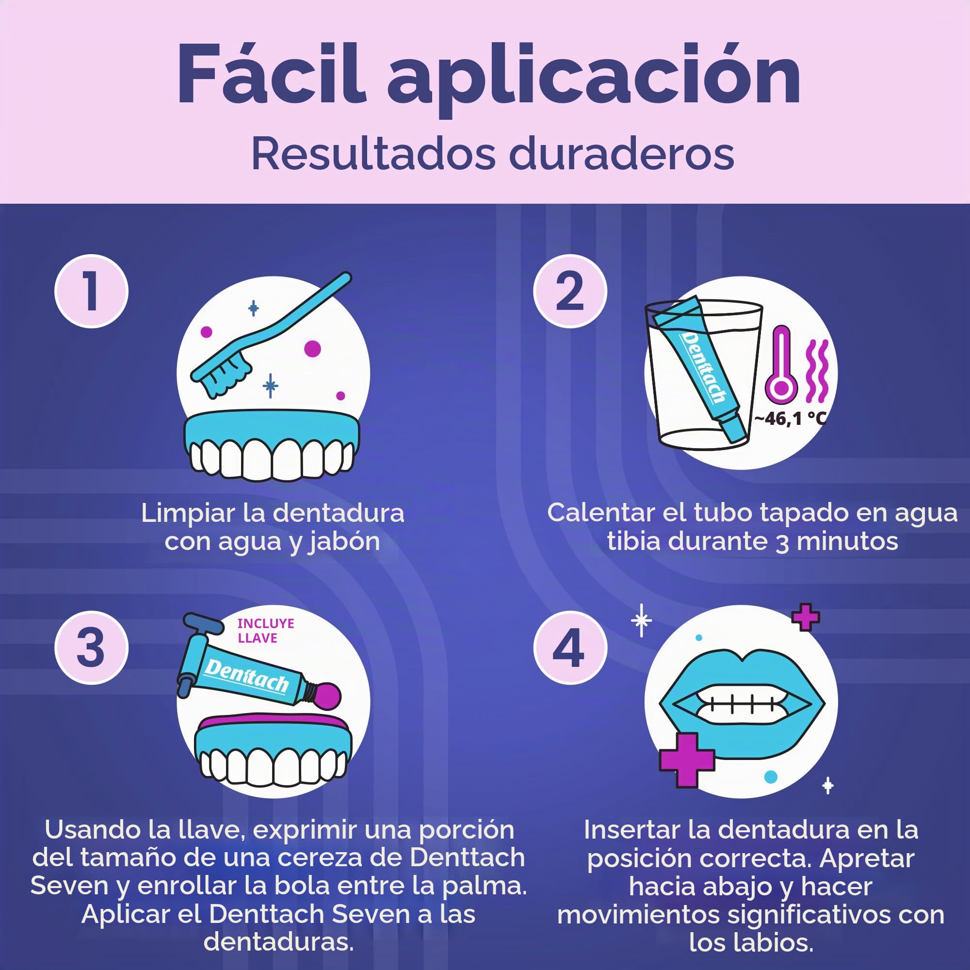 Adhesivo para prótesis dental, de termoplástico suave y cojín, reliner cómodo, seguro, libre de zinc, agarre duradero de hasta 7 días, no pegajoso