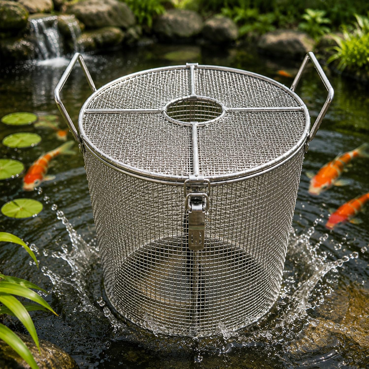 COAKUE Stainless Steel Pump Barrier Cover, Submersible Pump Guard & Filter Screen 2mm-30 * 90cm/12 * 35in