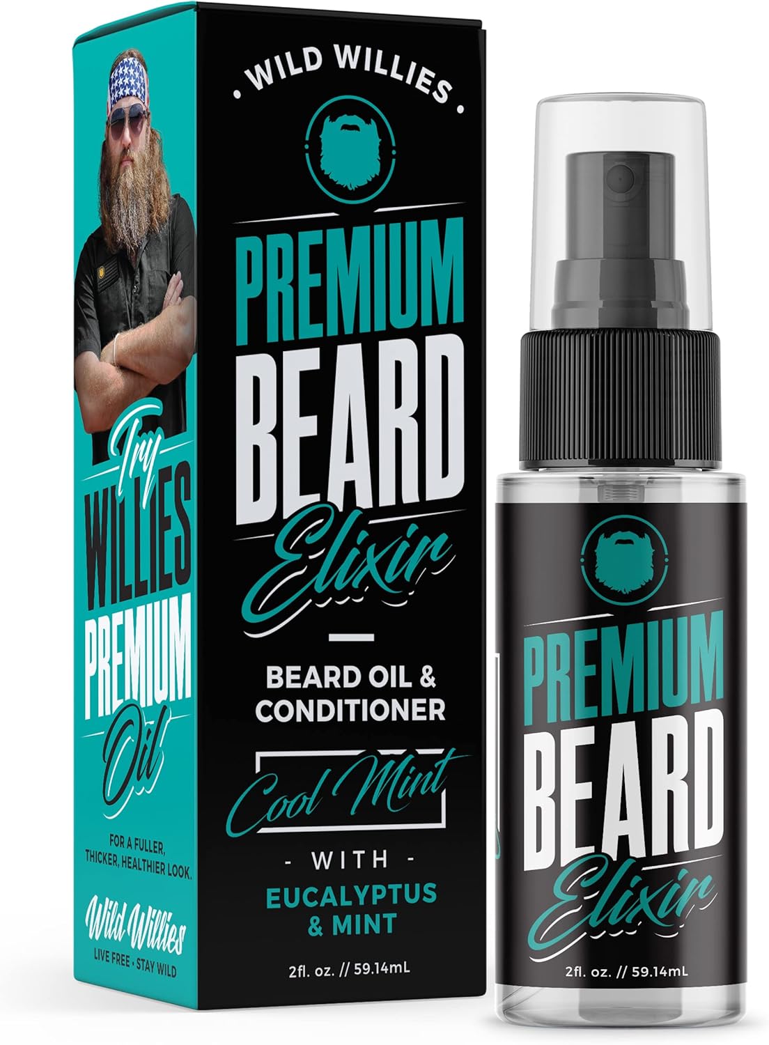 Premium Beard Oil & Conditioner by Wild Willies Natural