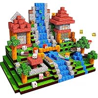 Costruzioni Magnetiche per Bambini 200PCS - Blocchi Magnetici Tema Prateria