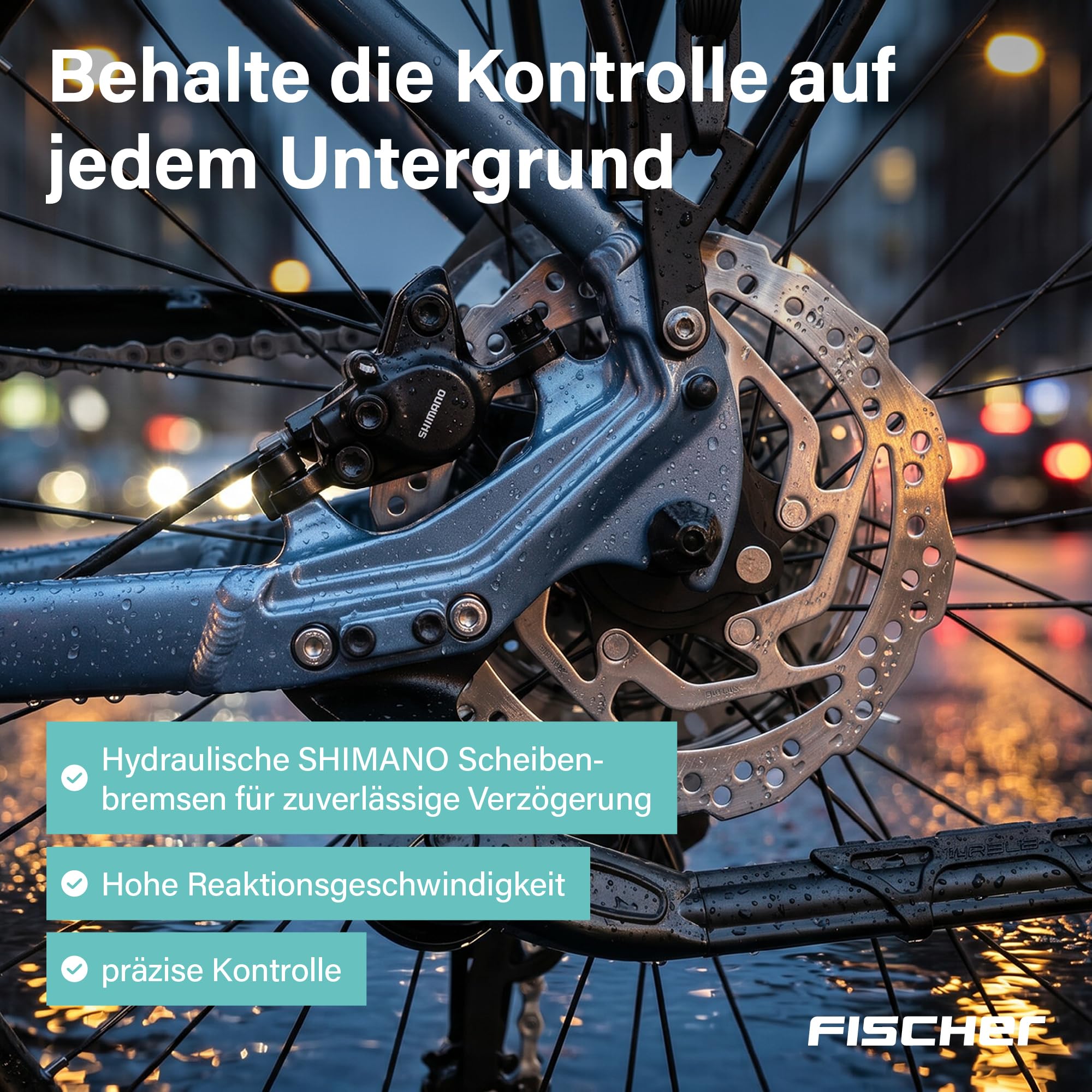 Fischer E-Bike Trekking VIATOR 6.8i Ultimate Elektrofahrrad für Damen und Herren, RH 55, Mittelmotor 90 Nm, 36 V Akku