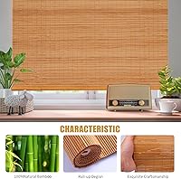 Vista 7 de Persianas de bambú para ventanas, persianas de bambú para patio al aire libre, tamaño personalizado, protección de privacidad, fácil instalación