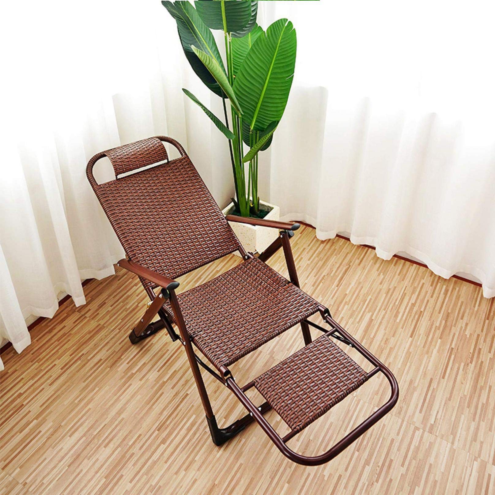 Chaise pliante à gravité zéro anti mal de dos pour relaxation extérieure jardin marron