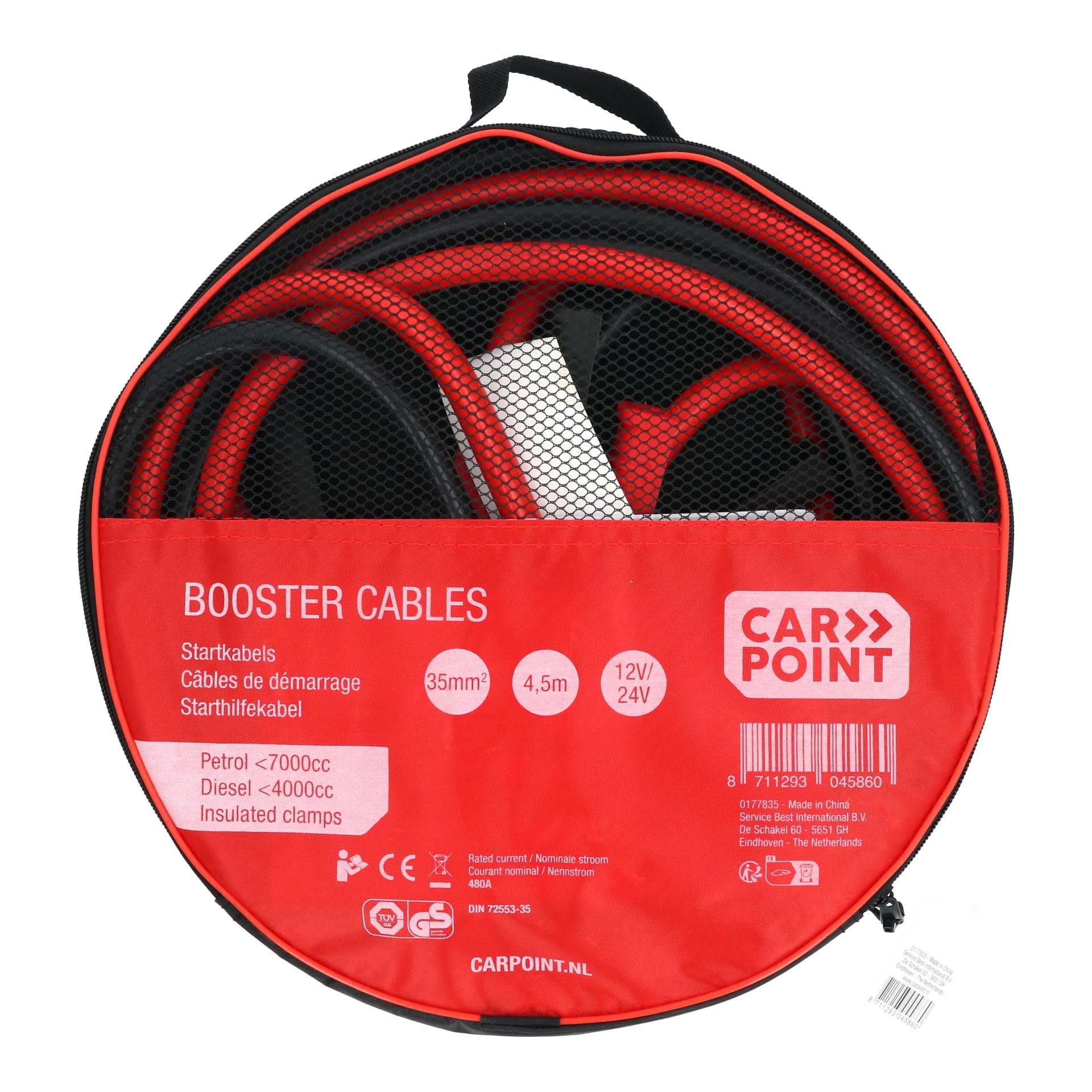 CARPOINT 0177835 Cavetti d'avviamento 4.5m 480A