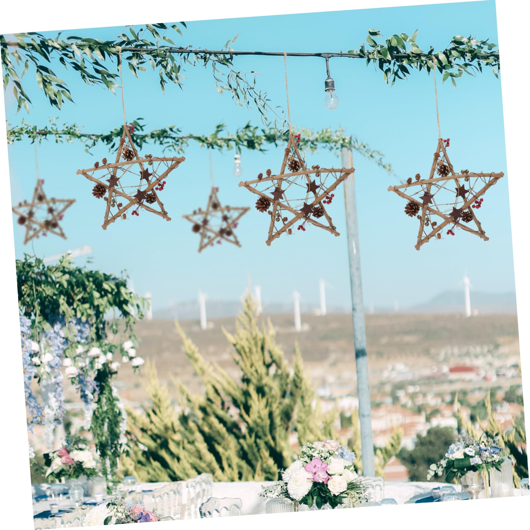 Decorazioni Natalizie Pendenti A Forma Di Stella Ornamenti Per Albero Di Natale Decorazioni Da Appendere Per Finestre E Pareti