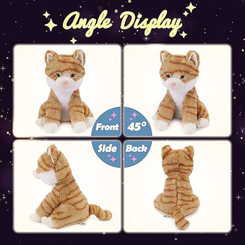 Vista 77 de Hopearl Cachorro de peluche con luces LED que brillan en la oscuridad, para festivales de cumpleaños para niños pequeños, blanco, 14 pulgadas