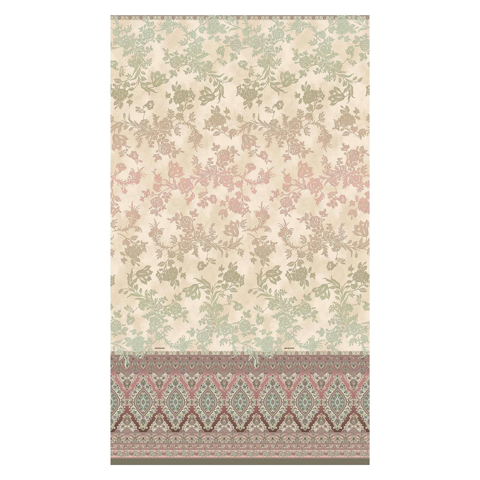 Foulard coton beige Bassetti AGRIGENTO grand jeté de lit canapé 270x270 cm plaid tissu