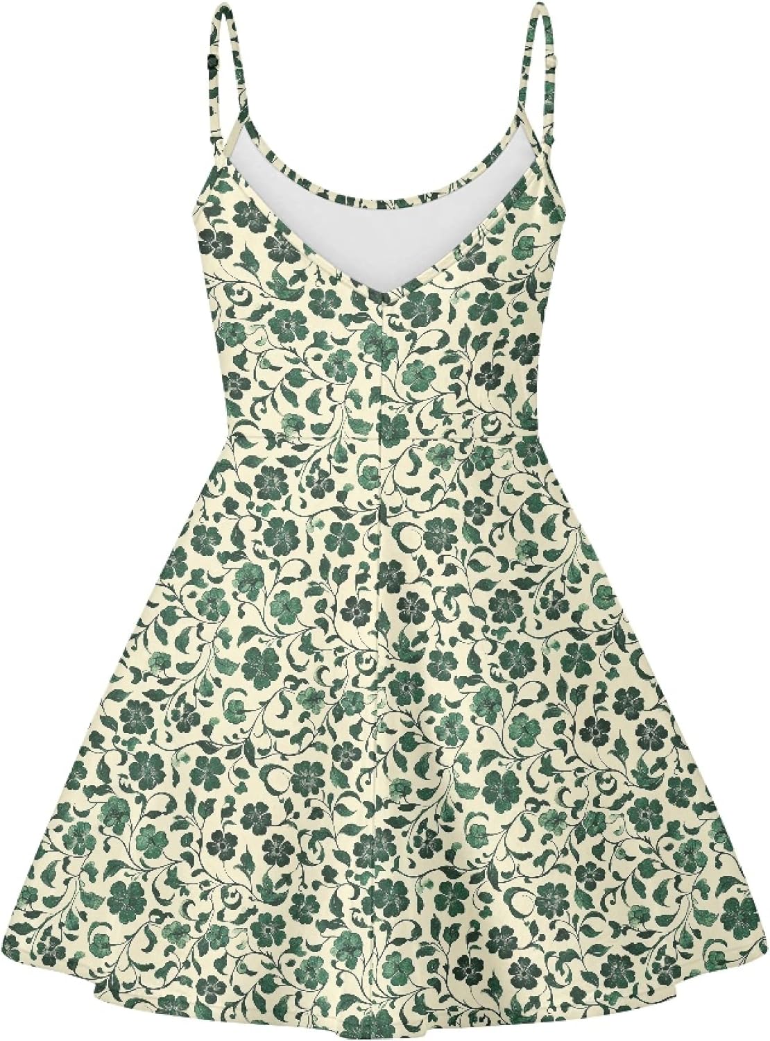 Womens Sundresses Spaghetti Strap Floral A Line Empire Waist Summer Fashion Hawaiian Cute Boho Casual Mini Dress - Image 5