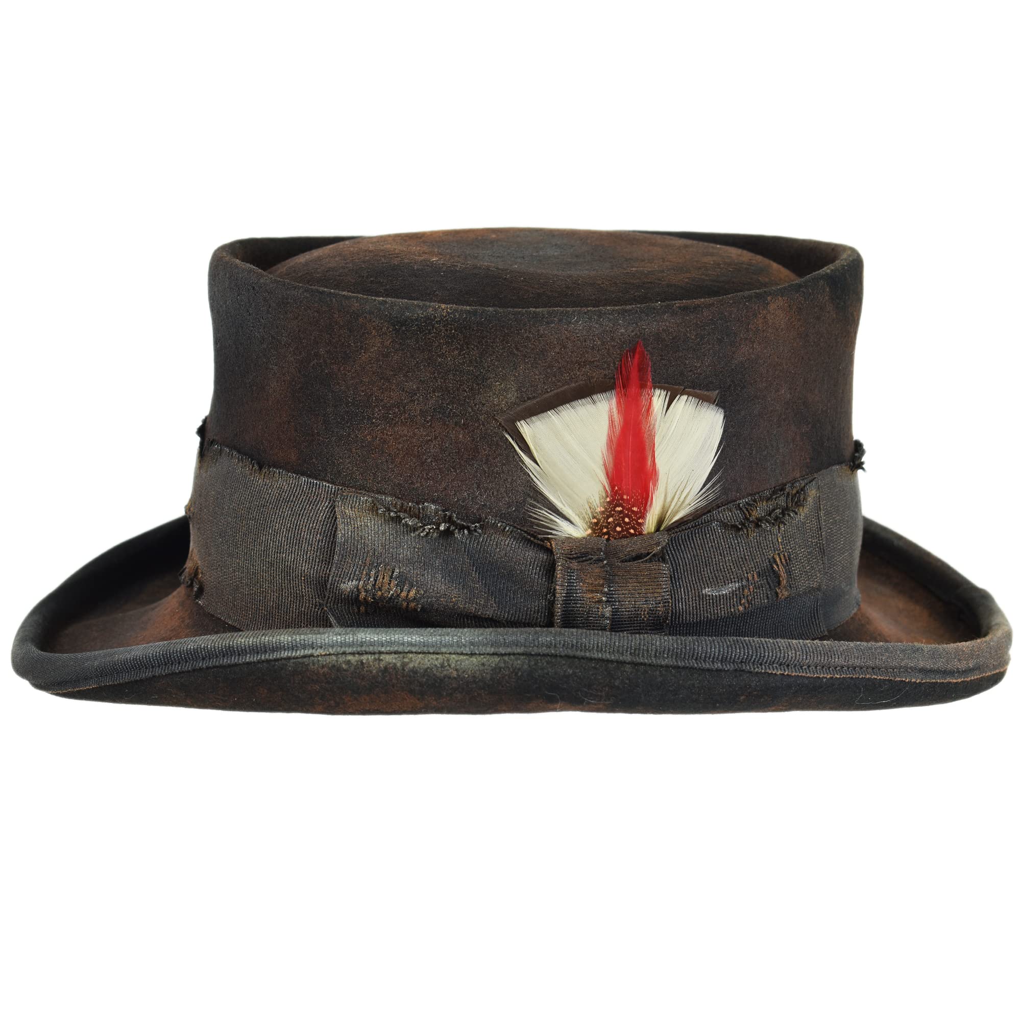 Melegari Western Desert Rat Zylinder Hut Aged Dusty schwarz