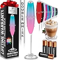 Vista 9 de Zulay Kitchen Potente varita espumadora de leche con 2 baterías Duracell – Mezclador de bebidas portátil ultrarrápido – Máquina de espuma eléctrica