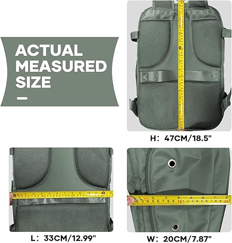 Miniatura 210 de coowoz Mochila de viaje grande para mujeres y hombres,Mochila de transporte,Mochila de senderismo impermeable para deportes al aire libre, Azul, 45