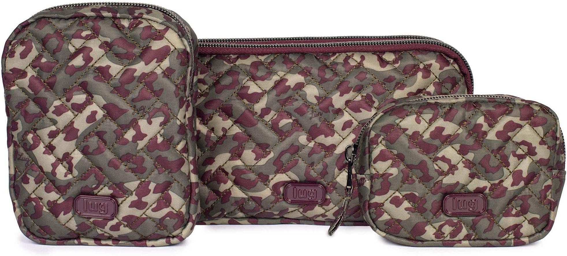 Lug Women's Round Trip 3-Piece Zip Pouch Travel Set