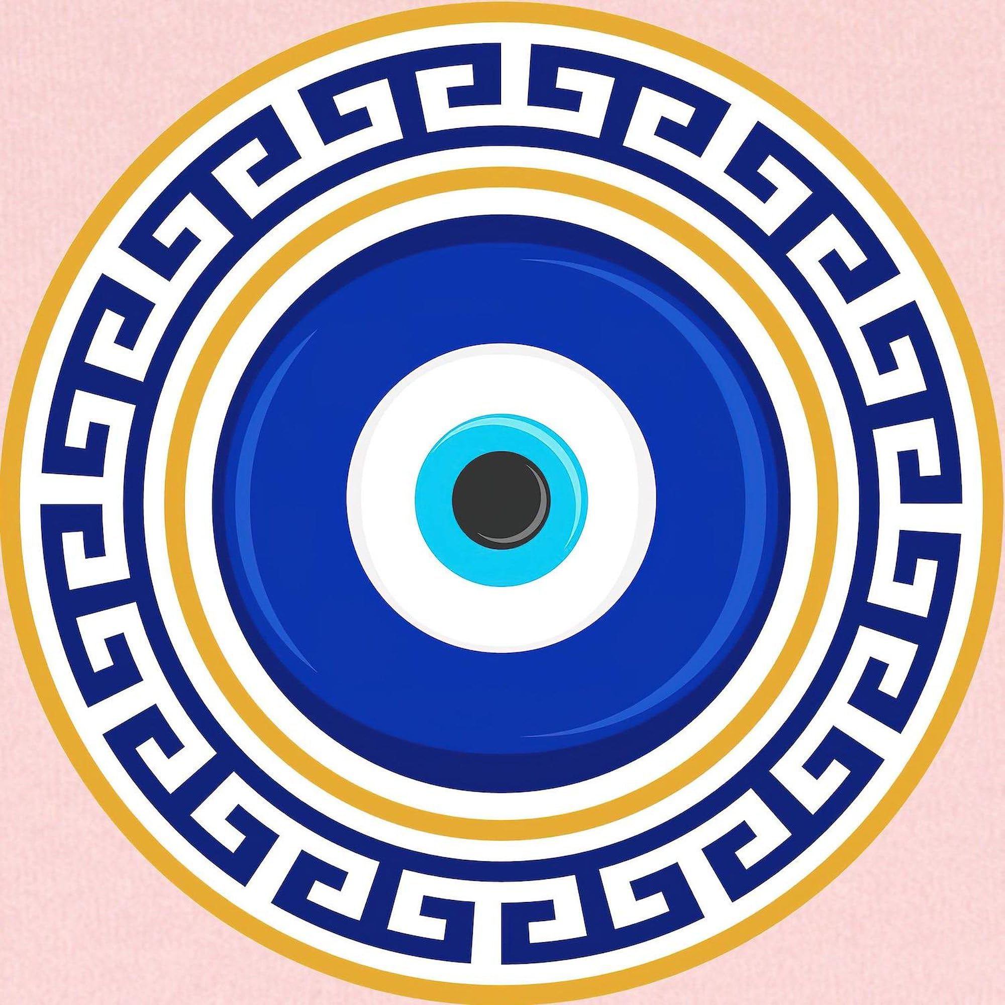 CafePress Greek Mati Evil Eye 4 Baby Blanket, Super Soft Newborn Swaddle