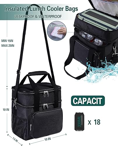 Miniatura 4 de Fiambrera eléctrica calentador de alimentos portátil de 80 W con contenedor de acero inoxidable de 1.8 L para automóvil, camión, hogar, trabajo,