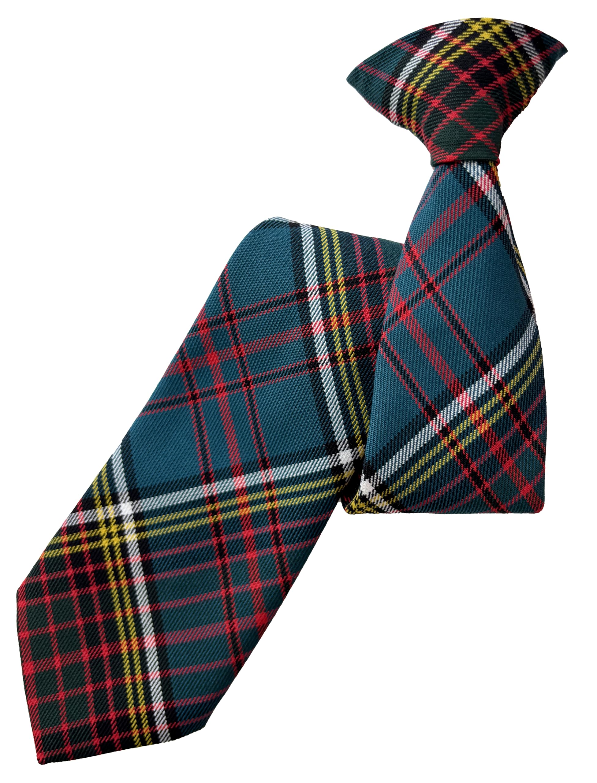 Men's Anderson Scottish Tartan Check Clip on Neck Tie