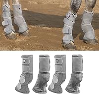 Vista 13 de Harrison Howard Botas para moscas de caballo, ajuste contorneado, protectores de piernas, botas de malla densa con ventilación cómoda y protección