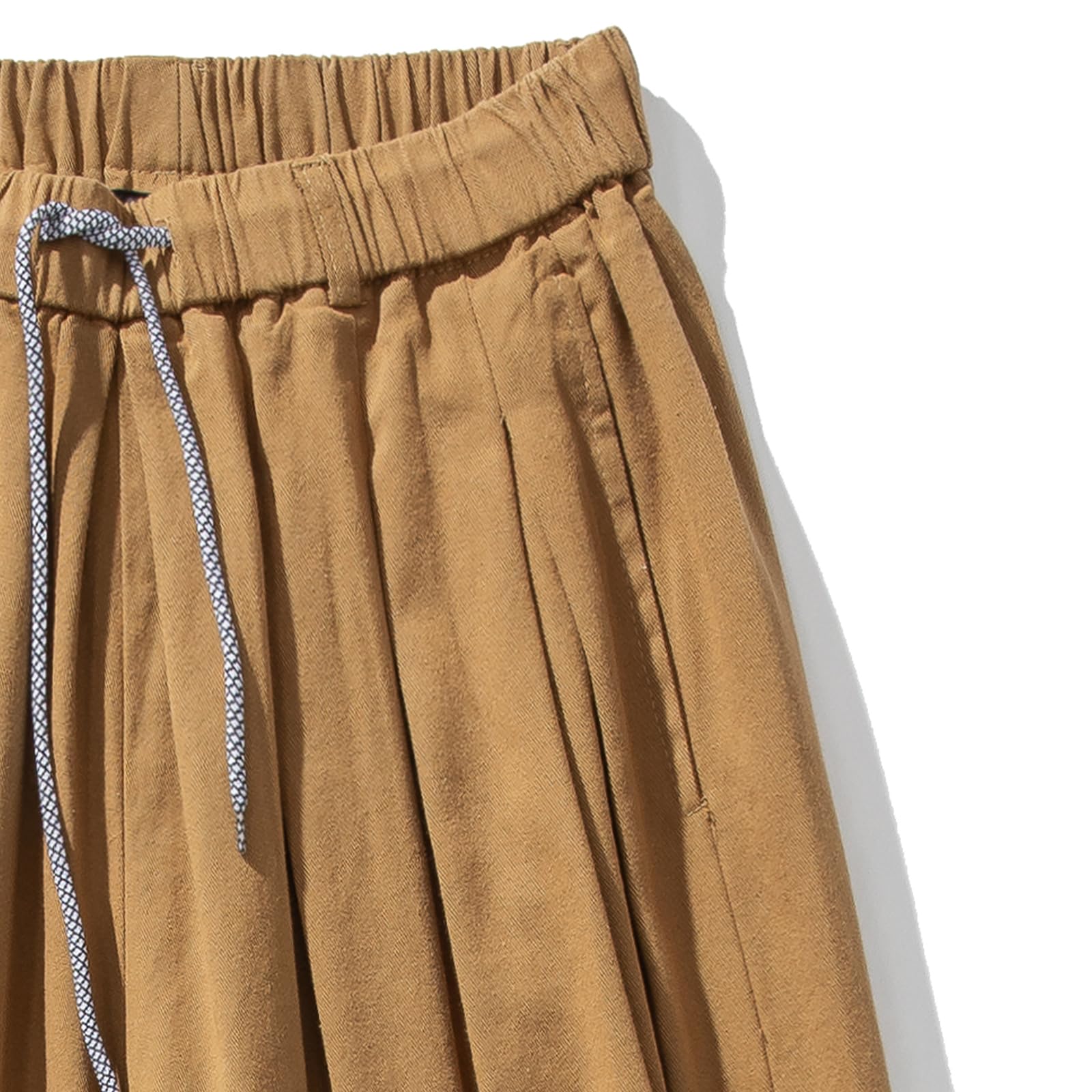 GURUNVANI Pantaloni harem da uomo a gamba larga giapponesi pantaloni larghi casual elastico in vita pantaloni