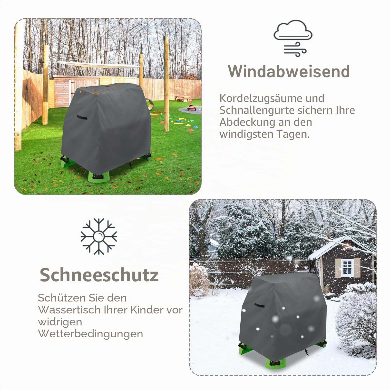 Kinder-Wassertischabdeckung, passend für Step2 Regenduschen, Spritzteich, Wassertisch, wasserdicht, staubdicht, UV-Schutz, Outdoor-Spielzeug-Abdeckung