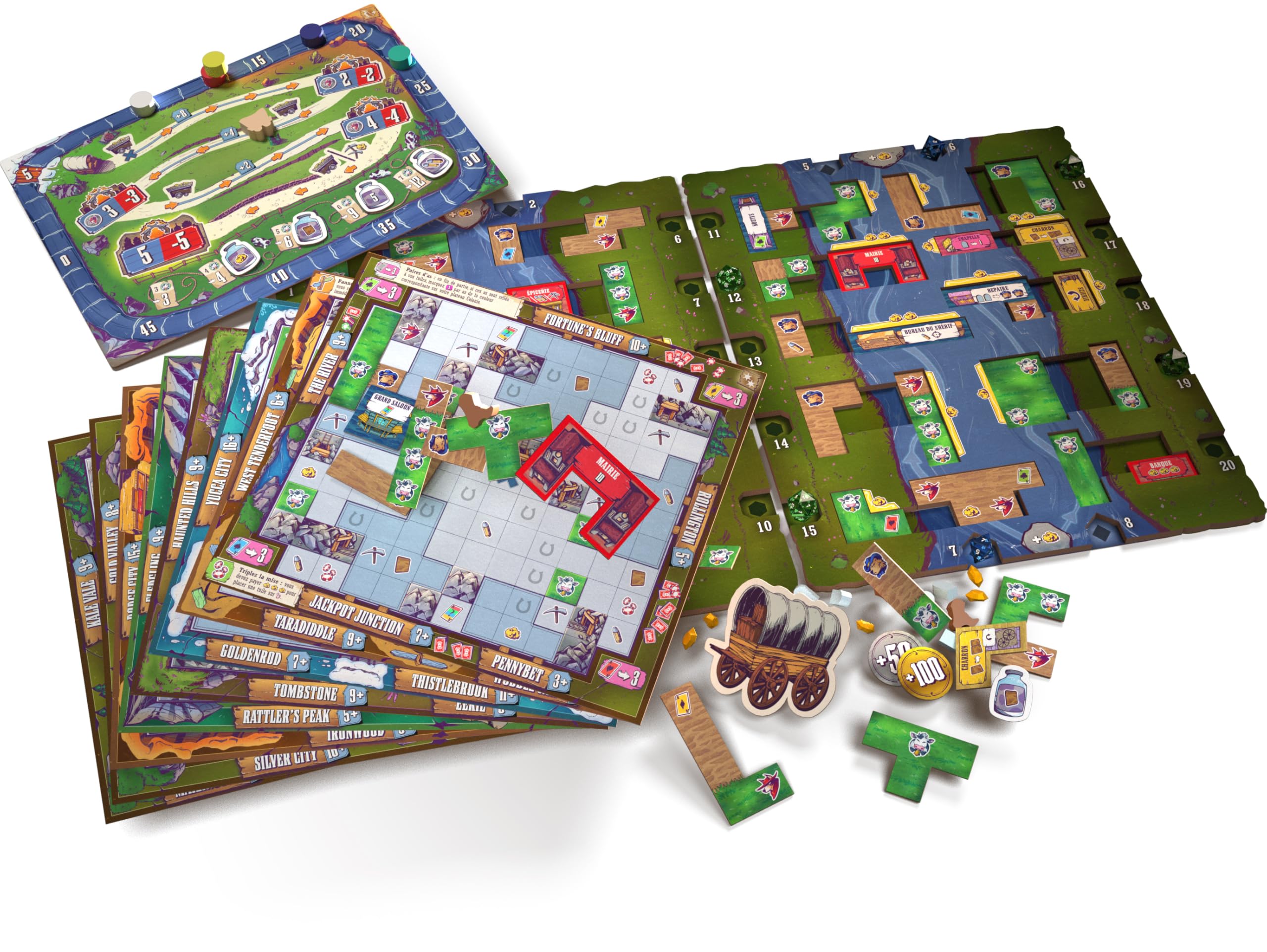 Lucky Duck Games - Wild Tiled West - Version Française - 934637