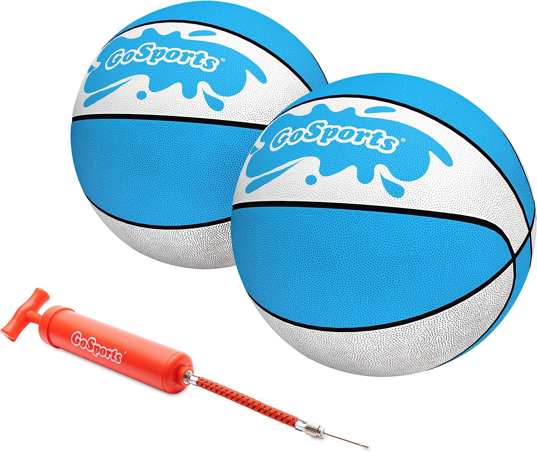 GoSports Water Basketballs 2 Pack - Choose Between Size 3 and Size 6, Great for Swimming Pool Basketball Hoops