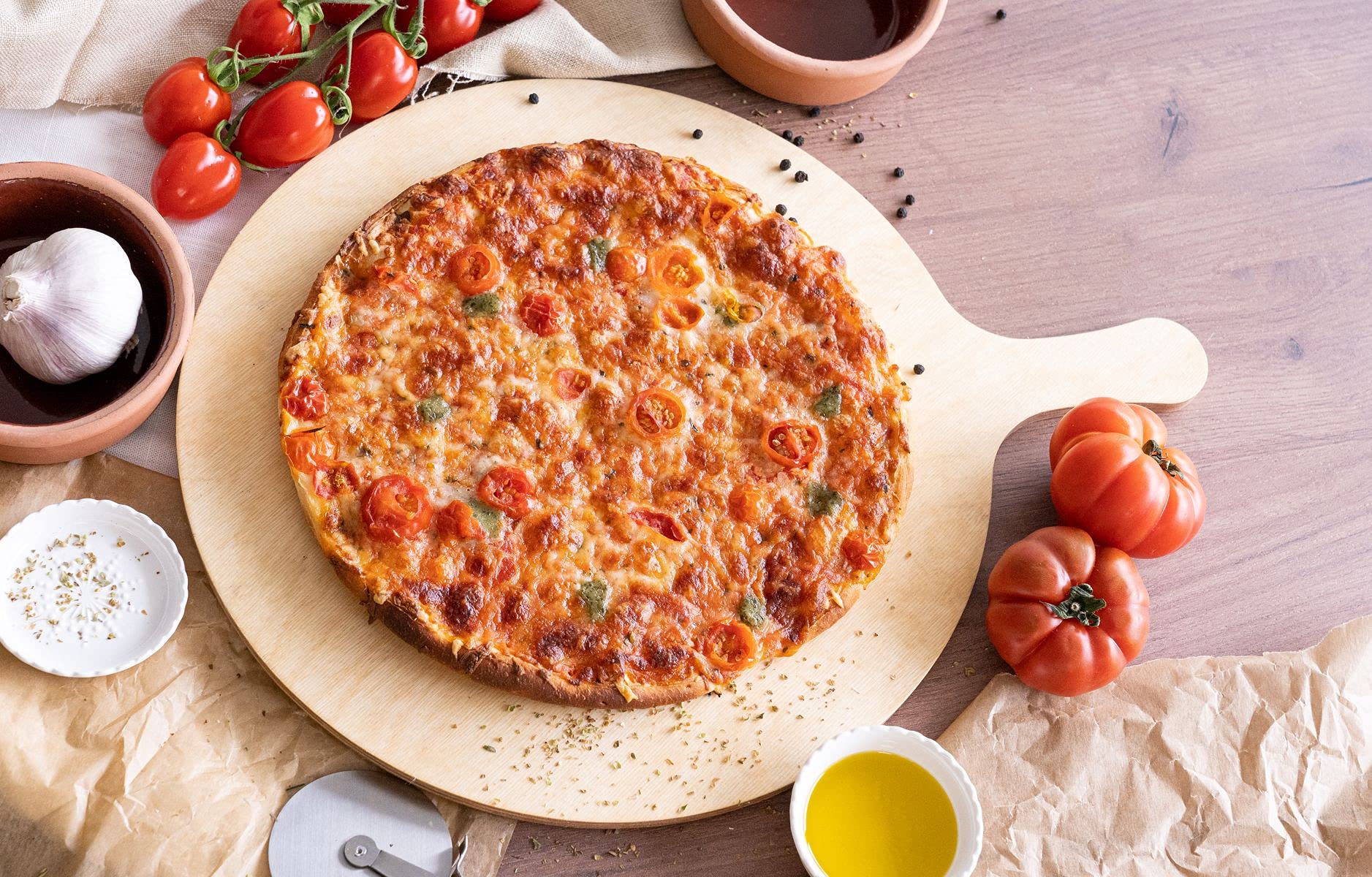 Zestaw 20 desek do pizzy, ładny kształt i praktyczny, rozmiar M
