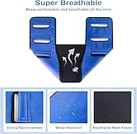 Vista 6 de Cinturón de transferencia de cinturón de transferencia, cinturón acolchado para la marcha, elevación de pacientes resistente, ayuda de elevación