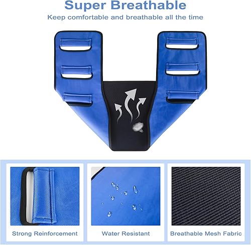 Miniatura 6 de Cinturón de transferencia de cinturón de transferencia, cinturón acolchado para la marcha, elevación de pacientes resistente, ayuda de elevación y